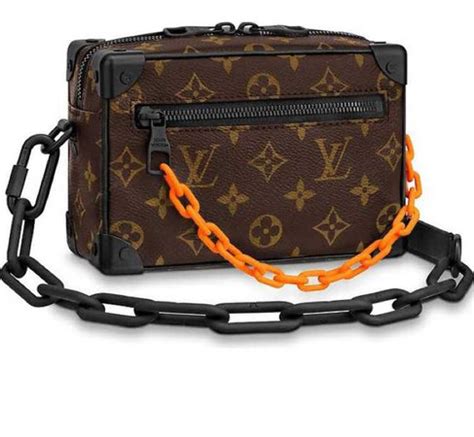 louis vuitton mini soft trunk monogram brown orange|louis vuitton small trunk.